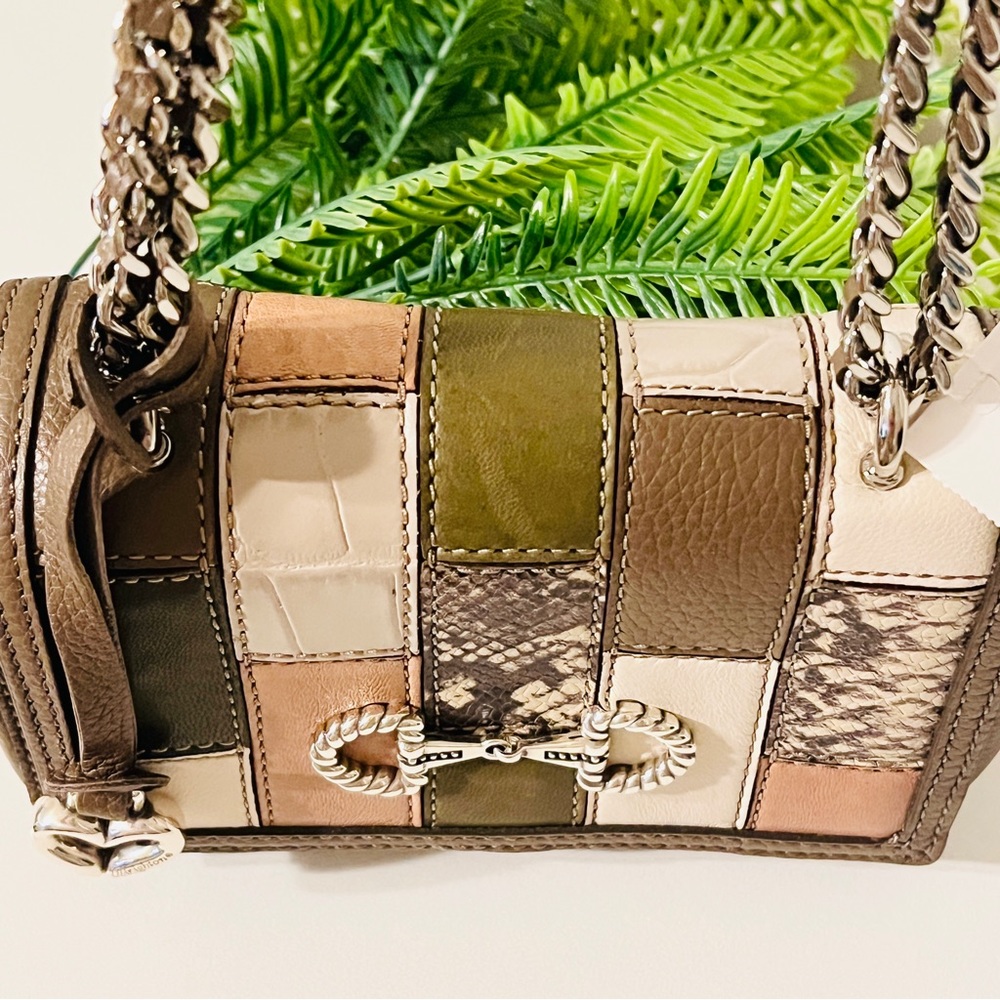 BRIGHTON Small Flap Bag with Patchwork Pattern NWT - Picture 15 of 15